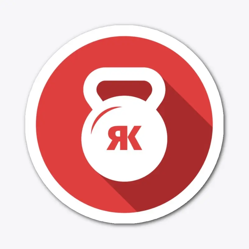 Red Kettlebells White Circle